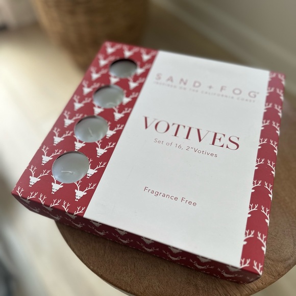 Sand + Fog white 2” votive candles set of 16 - Picture 8 of 8